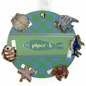 Piper K Ocean Creatures Mini Hair Claw Clips Set of 6